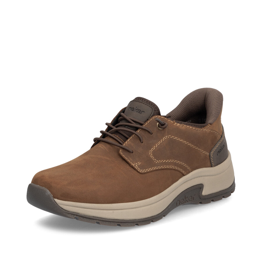 scarpe elasticizzate marroni da uomo rieker 11050-22