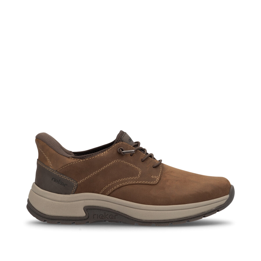 scarpe elasticizzate marroni da uomo rieker 11050-22