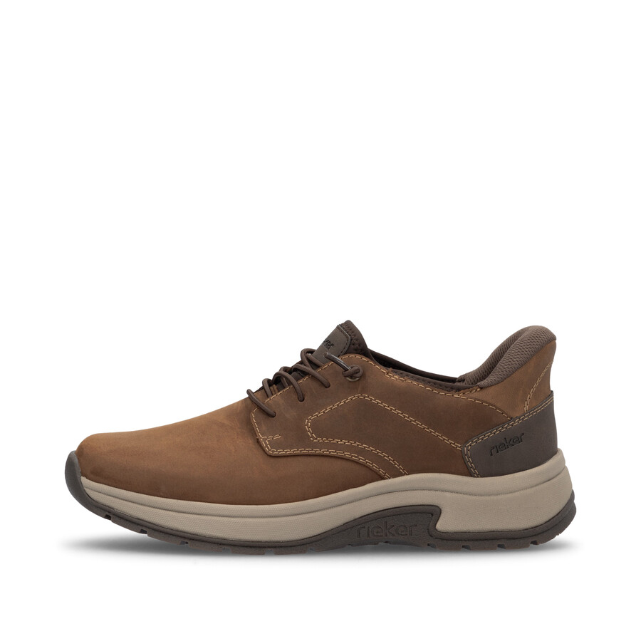 scarpe elasticizzate marroni da uomo rieker 11050-22