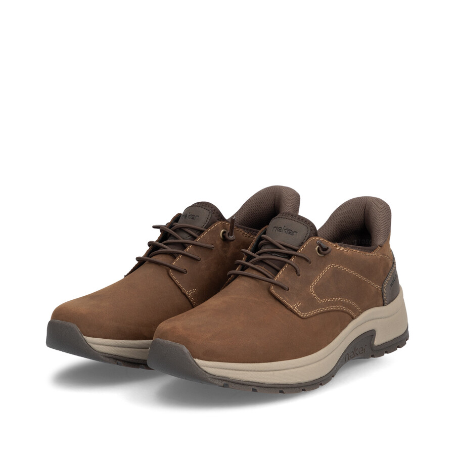 scarpe elasticizzate marroni da uomo rieker 11050-22