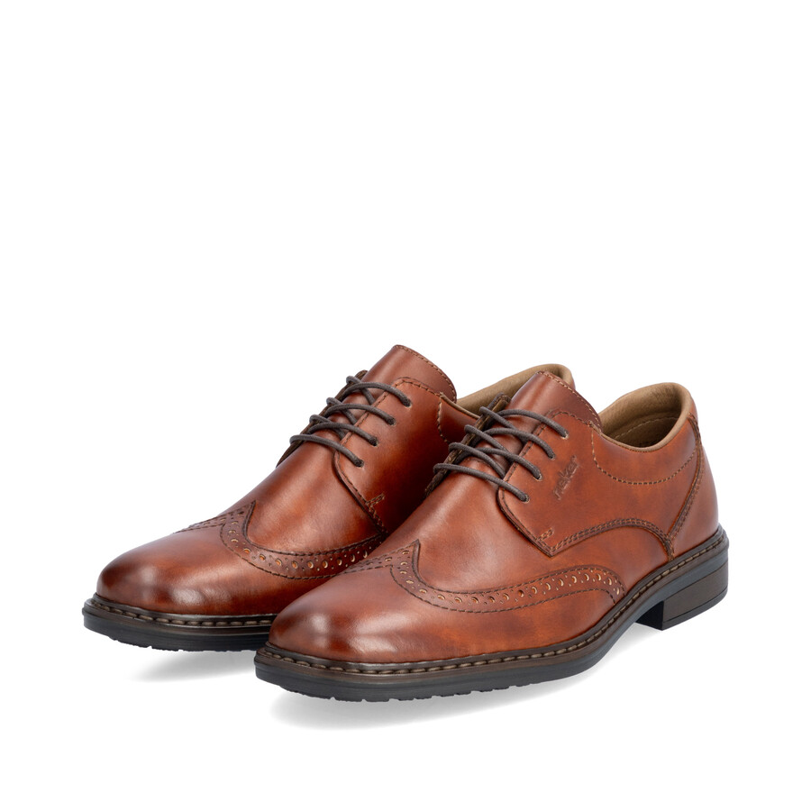 scarpe elasticizzate marroni per uomo rieker 17620-24