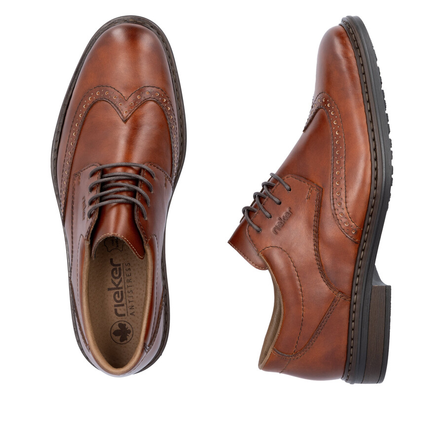 scarpe elasticizzate marroni per uomo rieker 17620-24