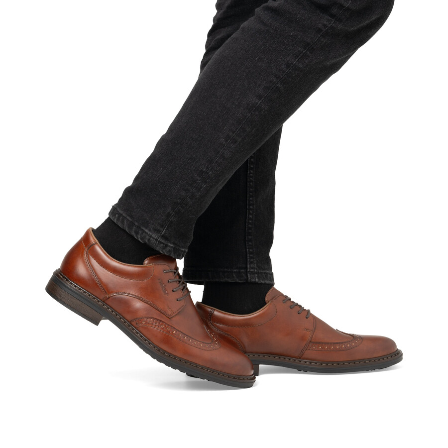 scarpe elasticizzate marroni per uomo rieker 17620-24