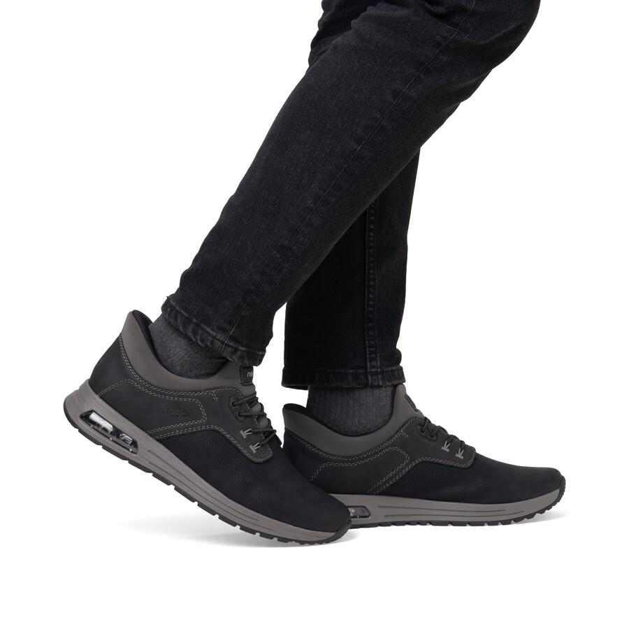 scarpe elasticizzate nere da uomo rieker b1051-00