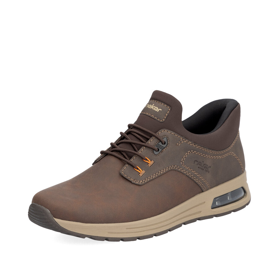 scarpe elasticizzate marroni da uomo rieker b1051-25