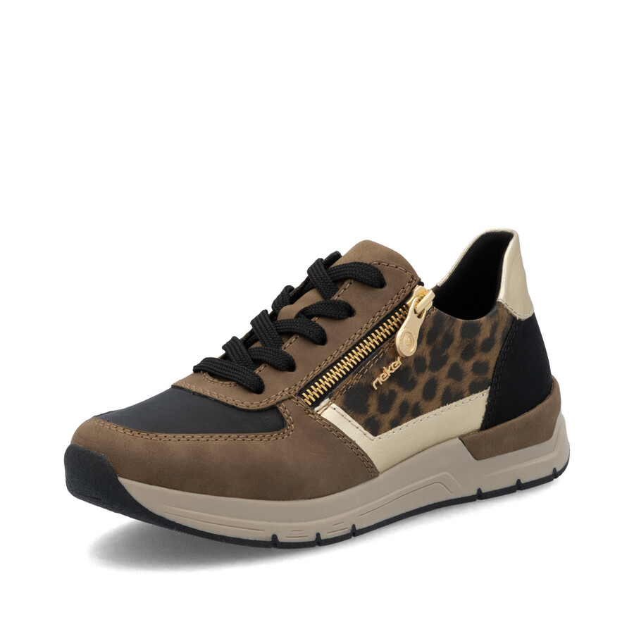 scarpe con cerniera marroni da donna rieker 58902-24