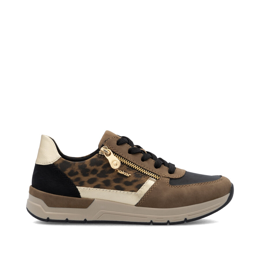 scarpe con cerniera marroni da donna rieker 58902-24