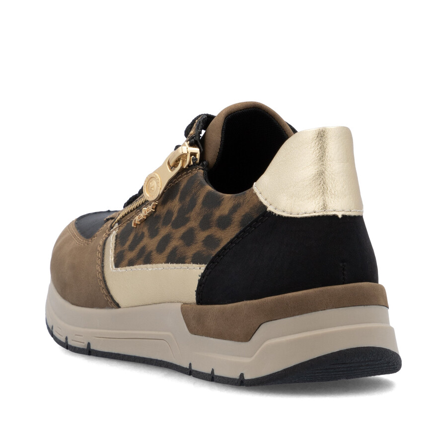 scarpe con cerniera marroni da donna rieker 58902-24