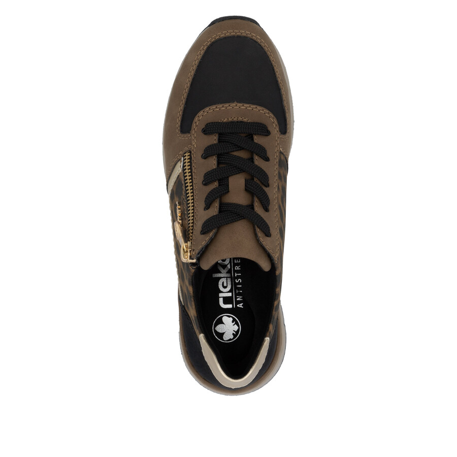 scarpe con cerniera marroni da donna rieker 58902-24