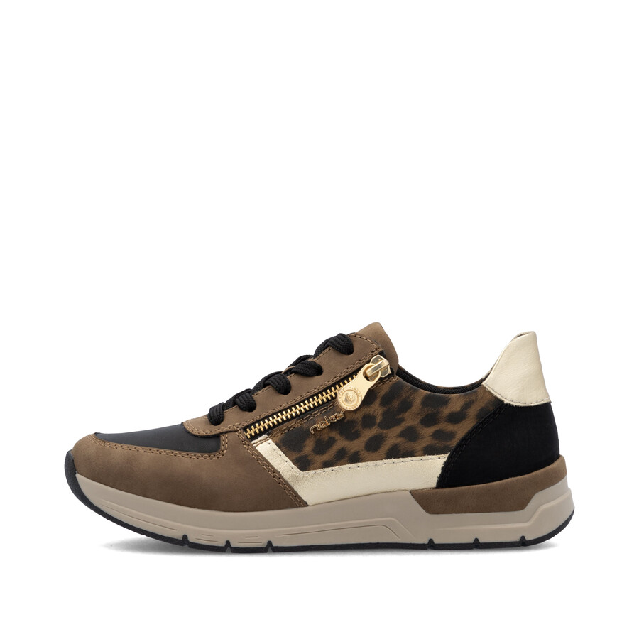 scarpe con cerniera marroni da donna rieker 58902-24