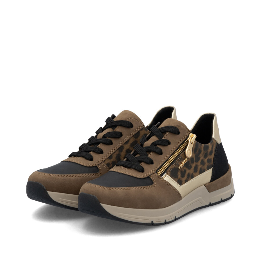 scarpe con cerniera marroni da donna rieker 58902-24
