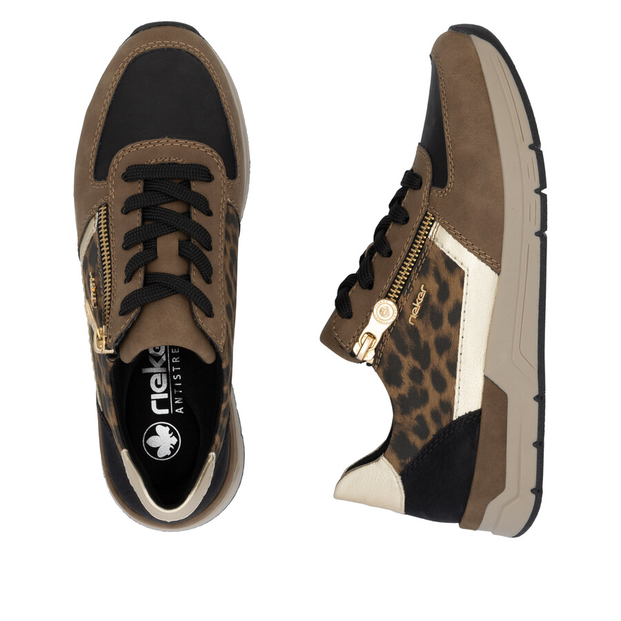 scarpe con cerniera marroni da donna rieker 58902-24