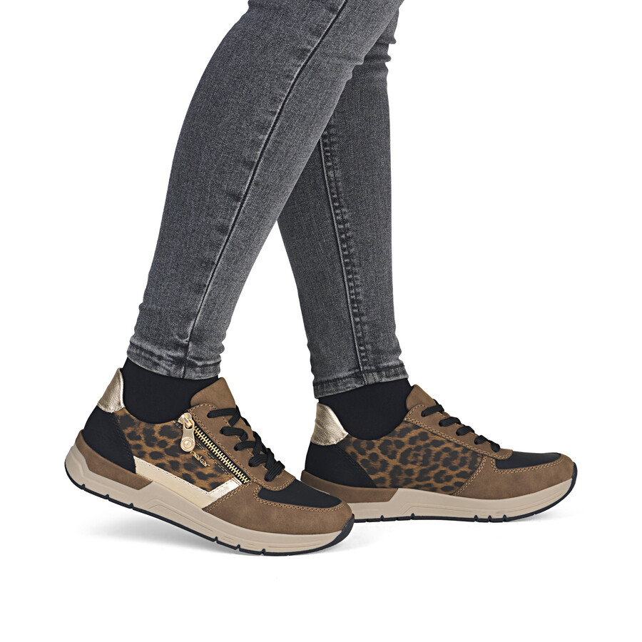 scarpe con cerniera marroni da donna rieker 58902-24