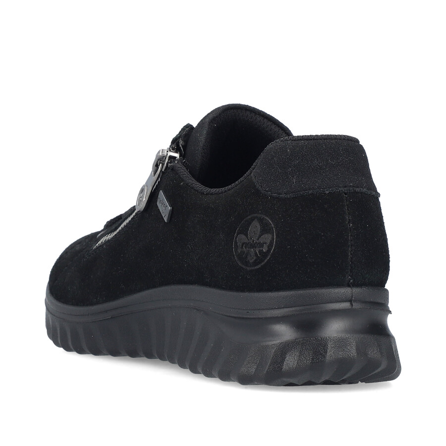 scarpe nere con cerniera per donna rieker 59000-00
