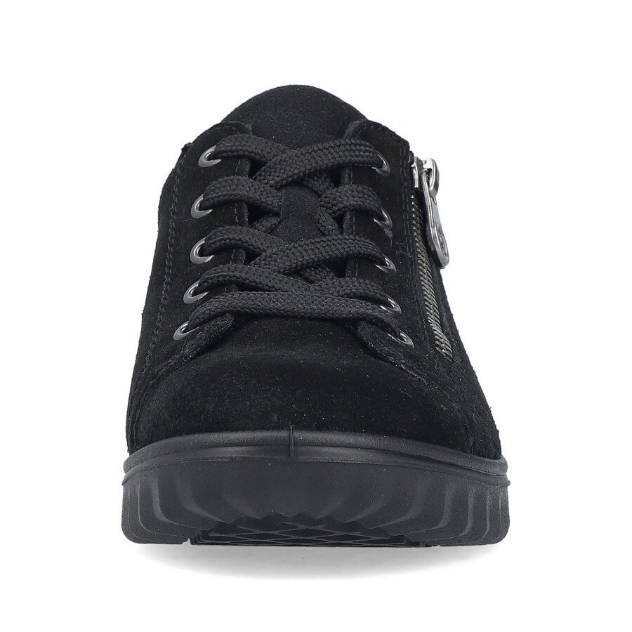 scarpe nere con cerniera per donna rieker 59000-00