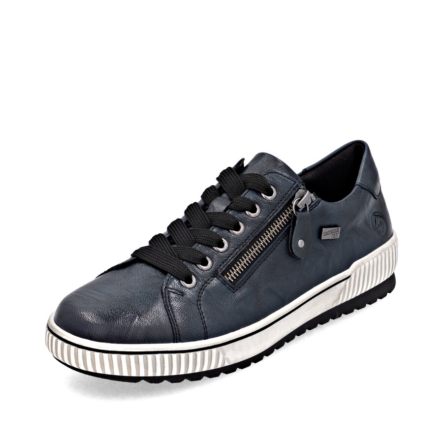 scarpe con cerniera blu da donna remonte d0700-15