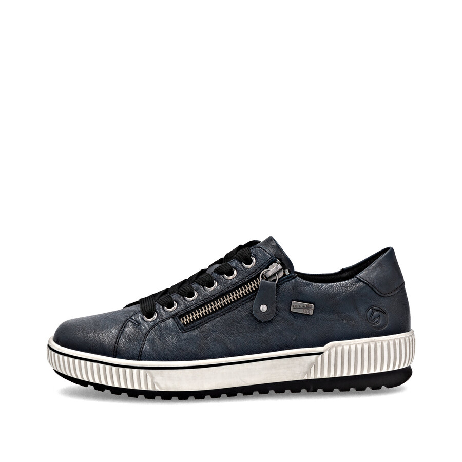 scarpe con cerniera blu da donna remonte d0700-15