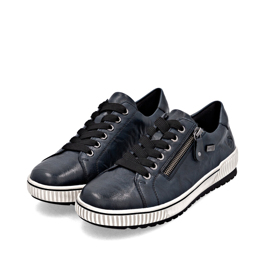 scarpe con cerniera blu da donna remonte d0700-15