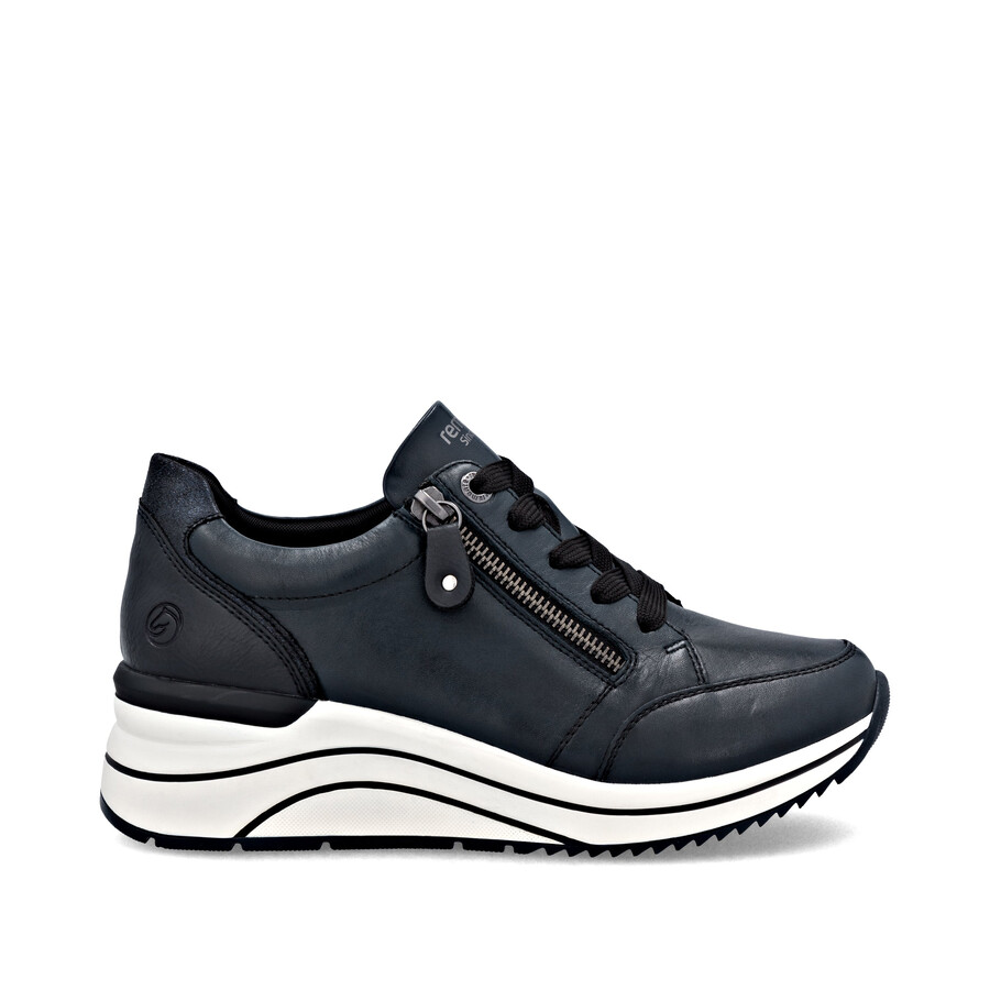 scarpe con cerniera blu da donna remonte d0t03-15