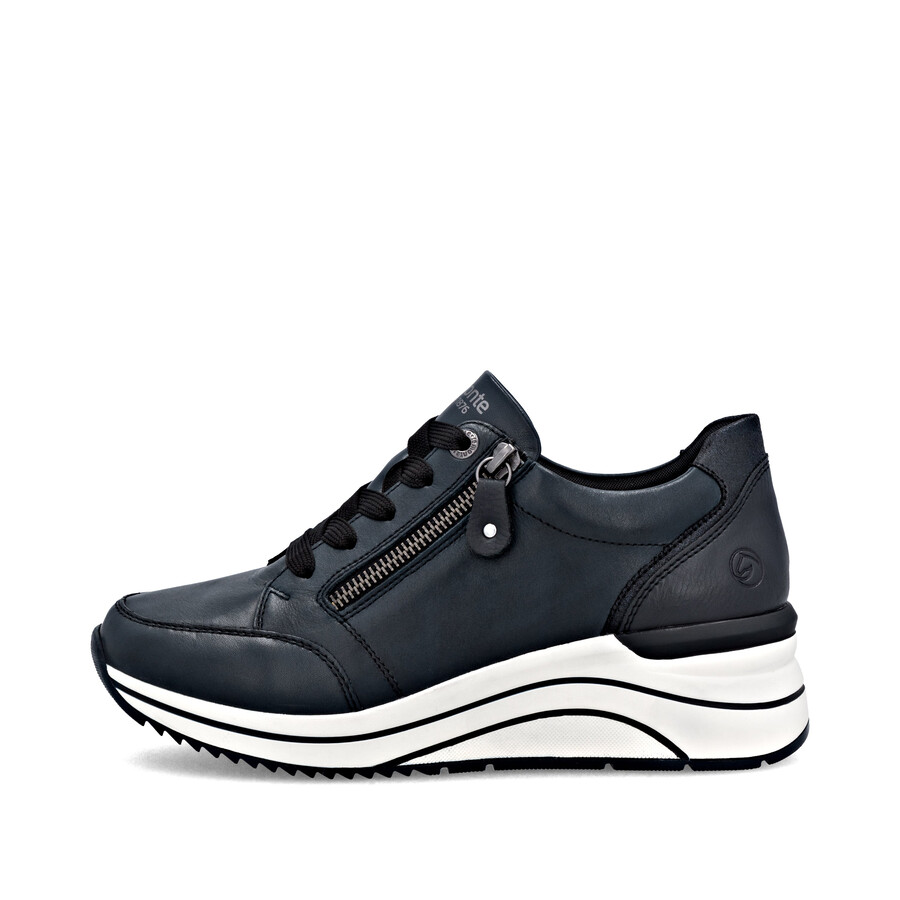 scarpe con cerniera blu da donna remonte d0t03-15
