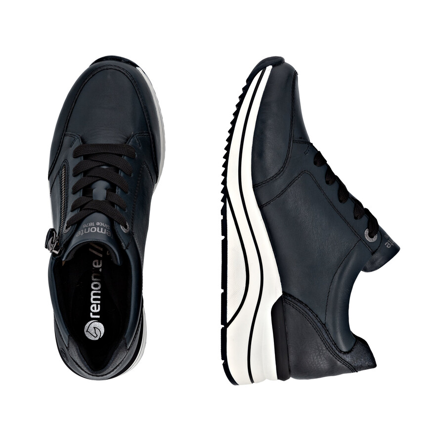 scarpe con cerniera blu da donna remonte d0t03-15