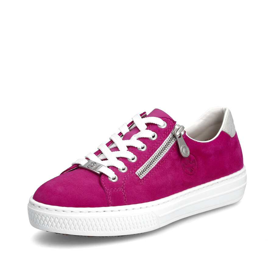 scarpe con cerniera rosa da donna rieker l59l1-31