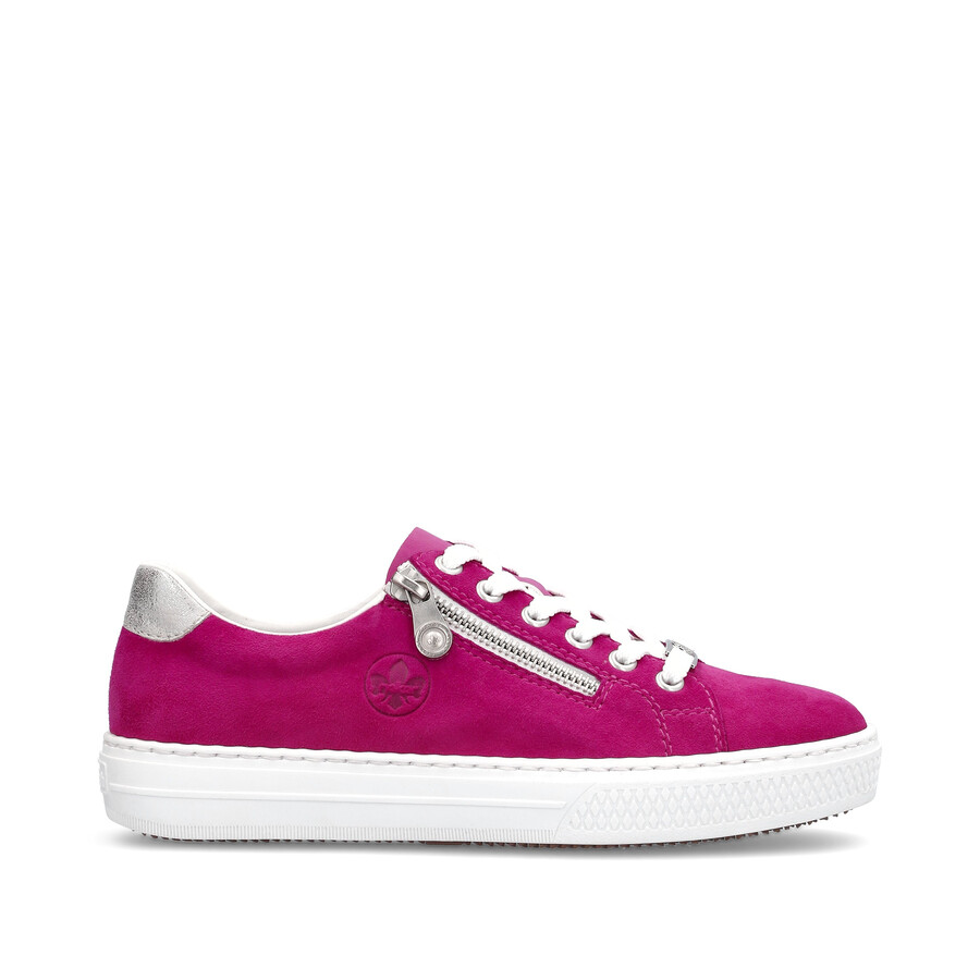 scarpe con cerniera rosa da donna rieker l59l1-31
