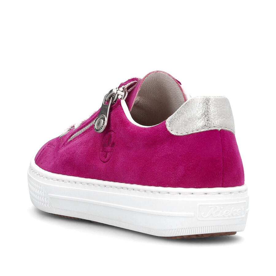 scarpe con cerniera rosa da donna rieker l59l1-31