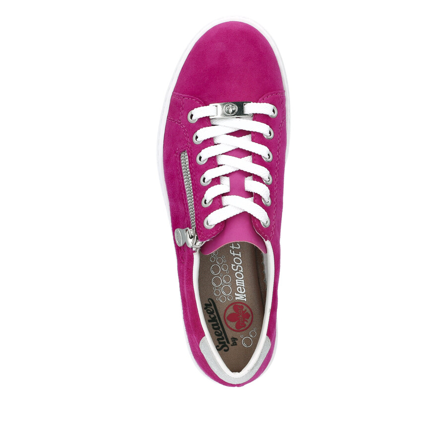 scarpe con cerniera rosa da donna rieker l59l1-31