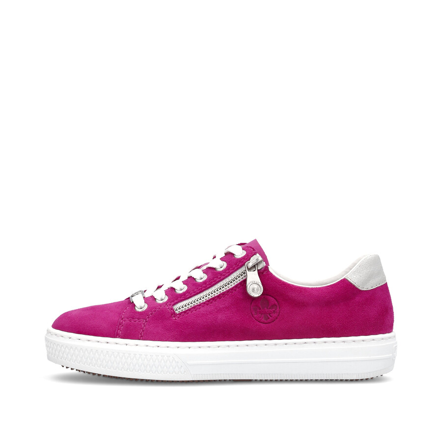 scarpe con cerniera rosa da donna rieker l59l1-31