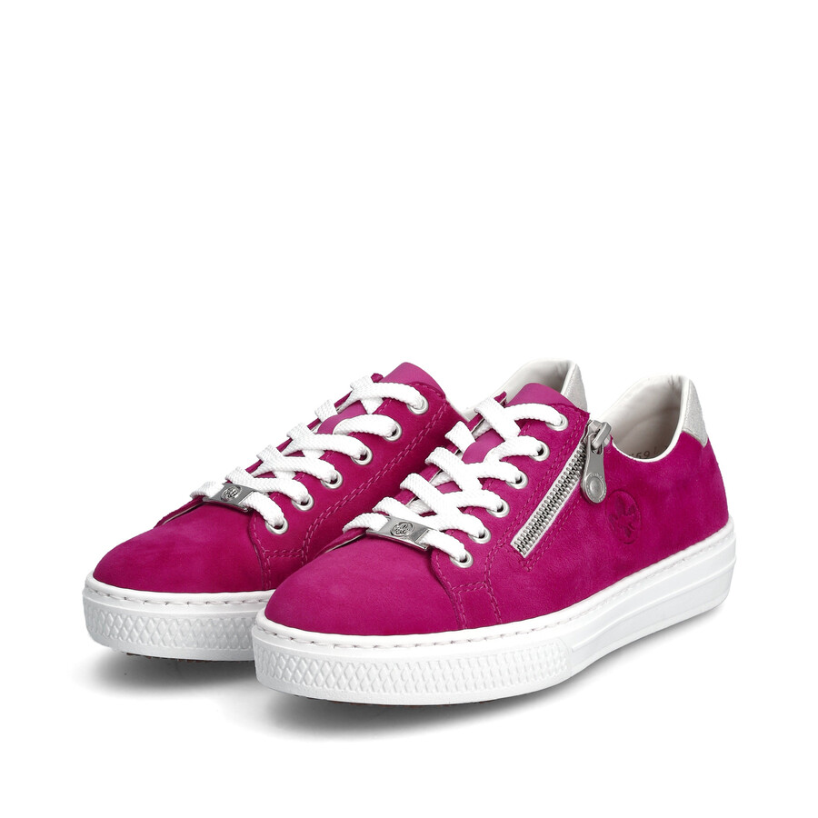 scarpe con cerniera rosa da donna rieker l59l1-31