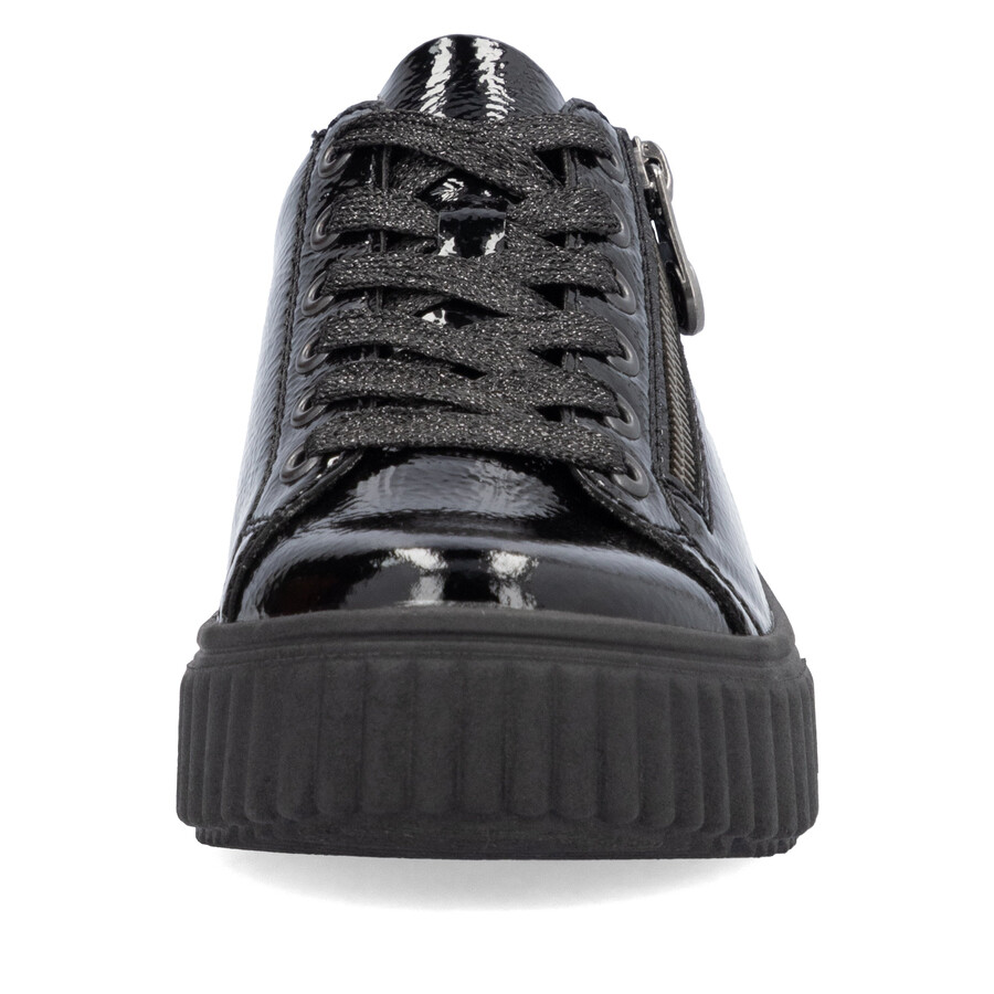 scarpe nere con cerniera per donna rieker n2501-00