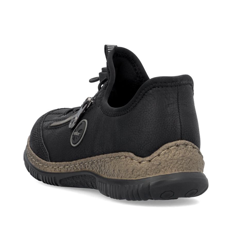 scarpe elasticizzate nere da donna rieker n3267-01