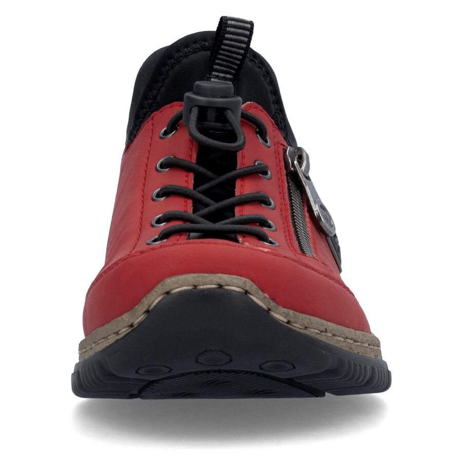 scarpe elasticizzate rosse da donna rieker n3267-33