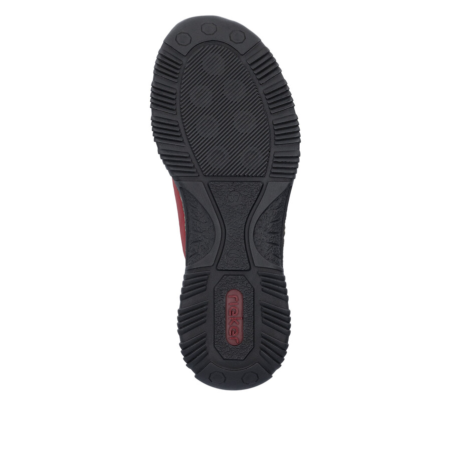 scarpe elasticizzate rosse da donna rieker n3267-33
