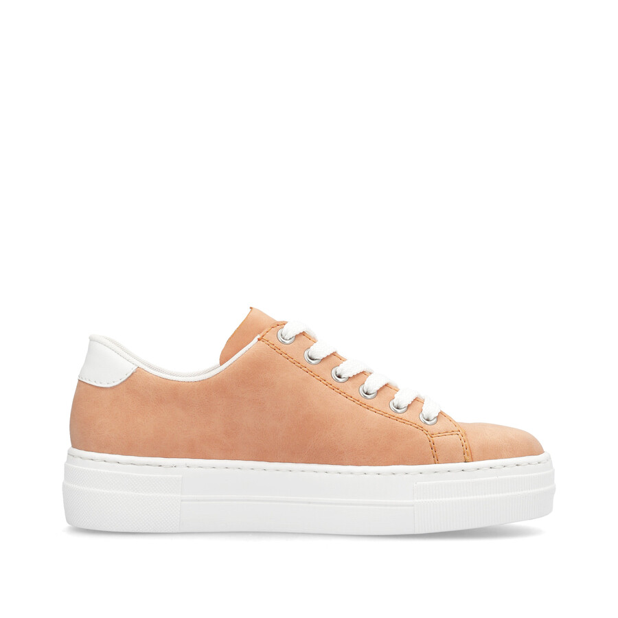 scarpe stringate arancioni da donna rieker n49w1-38