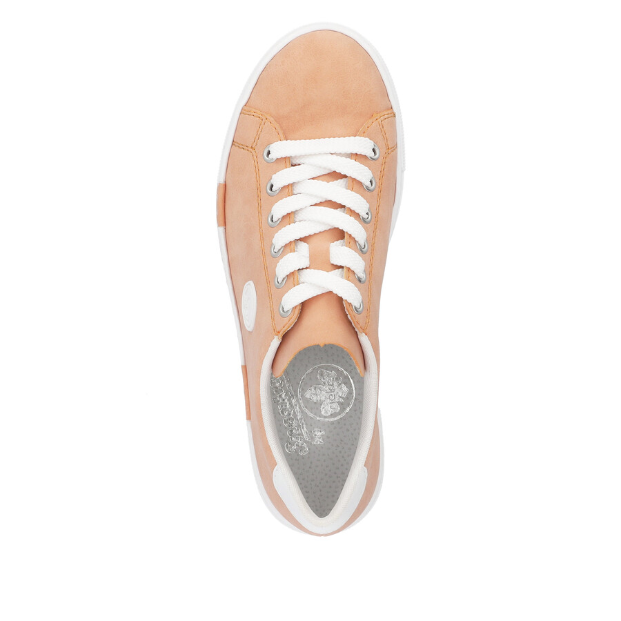 scarpe stringate arancioni da donna rieker n49w1-38
