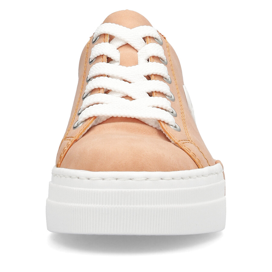 scarpe stringate arancioni da donna rieker n49w1-38