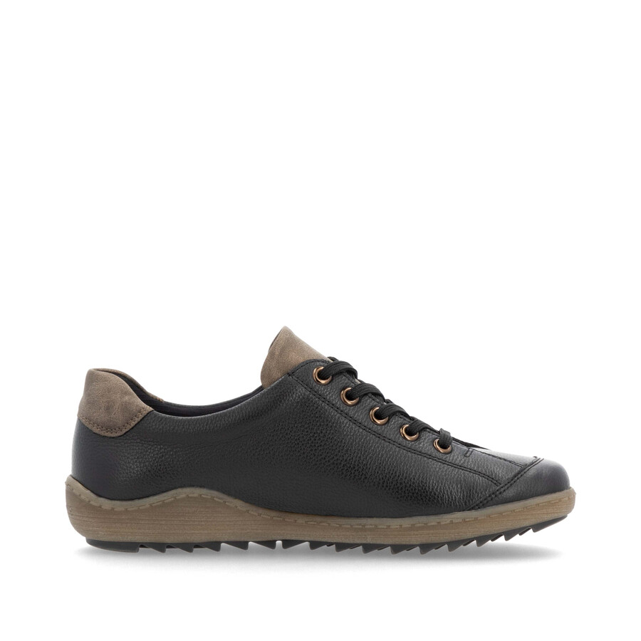 scarpe nere con cerniera da donna remonte r1402-08