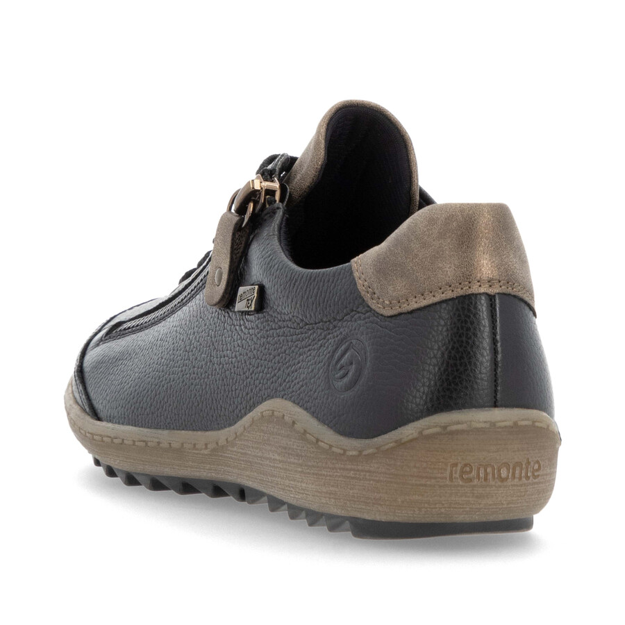 scarpe nere con cerniera da donna remonte r1402-08