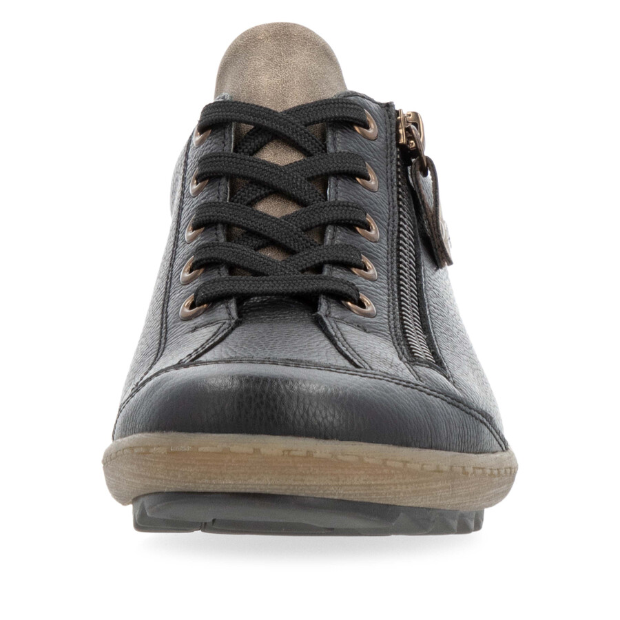 scarpe nere con cerniera da donna remonte r1402-08