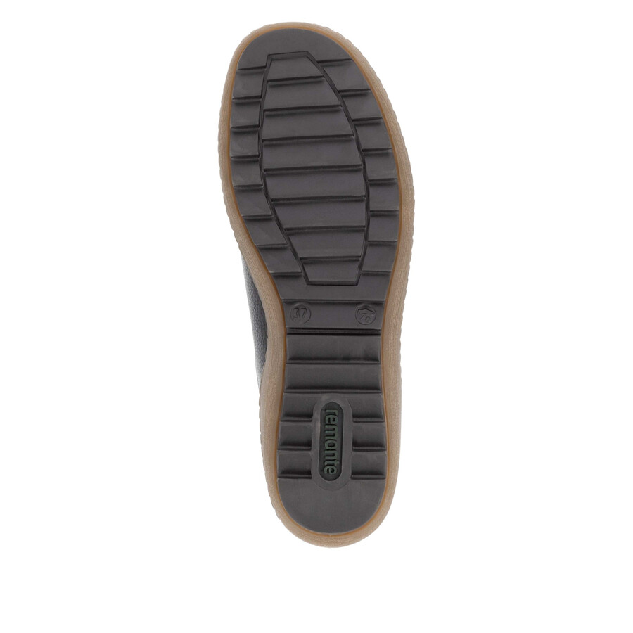 scarpe nere con cerniera da donna remonte r1402-08