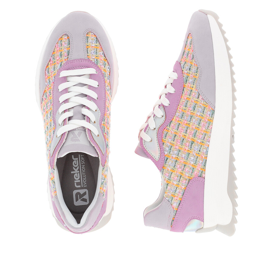 scarpe con lacci multipli per donna rieker sport w1300-90