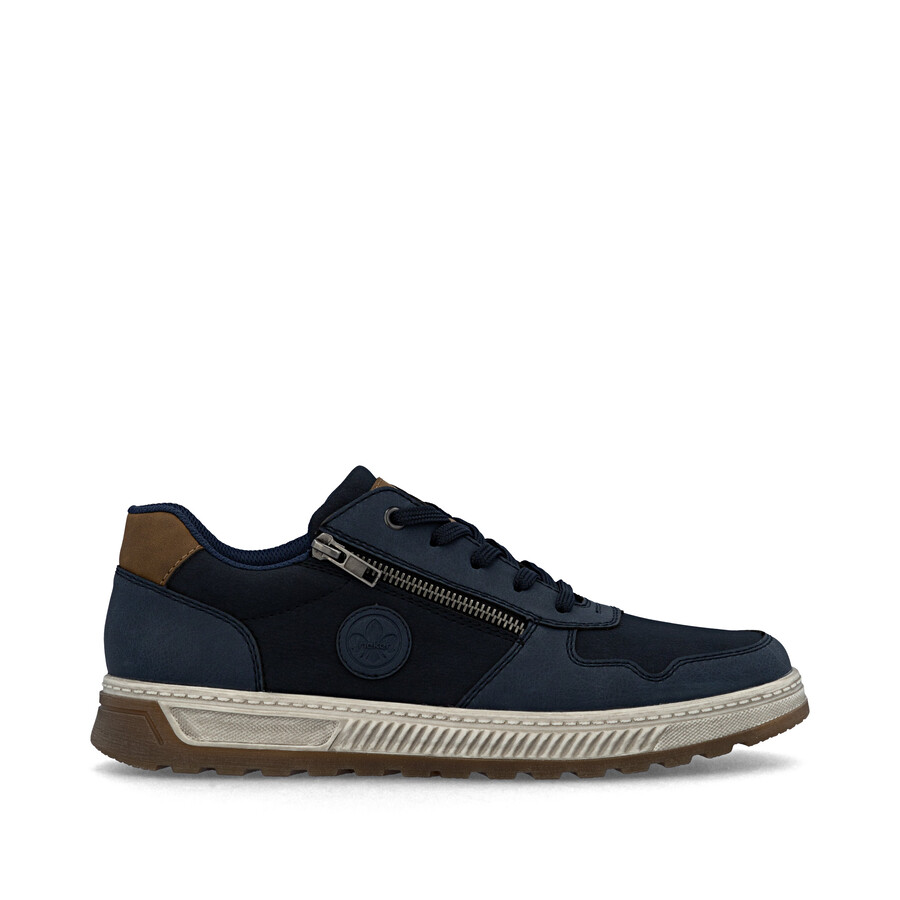 scarpe con cerniera blu da uomo rieker 37029-14