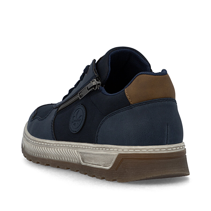 scarpe con cerniera blu da uomo rieker 37029-14
