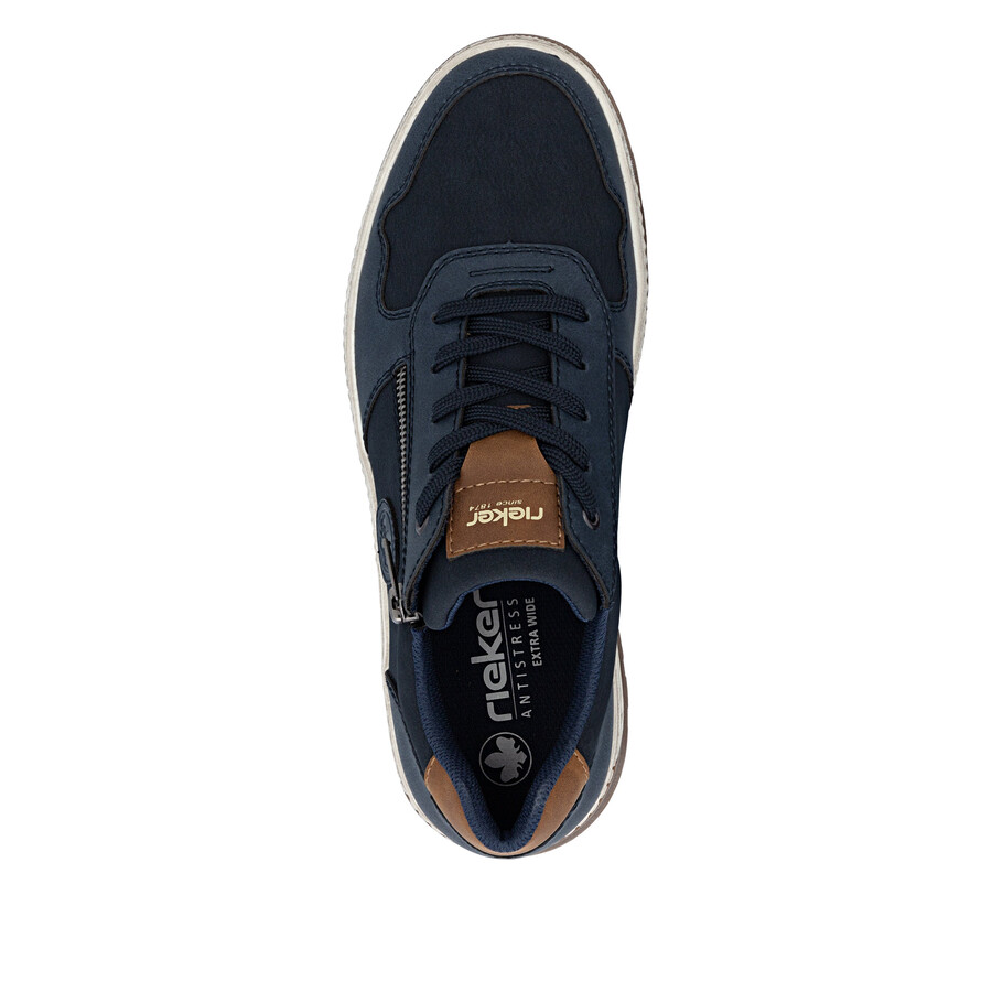 scarpe con cerniera blu da uomo rieker 37029-14