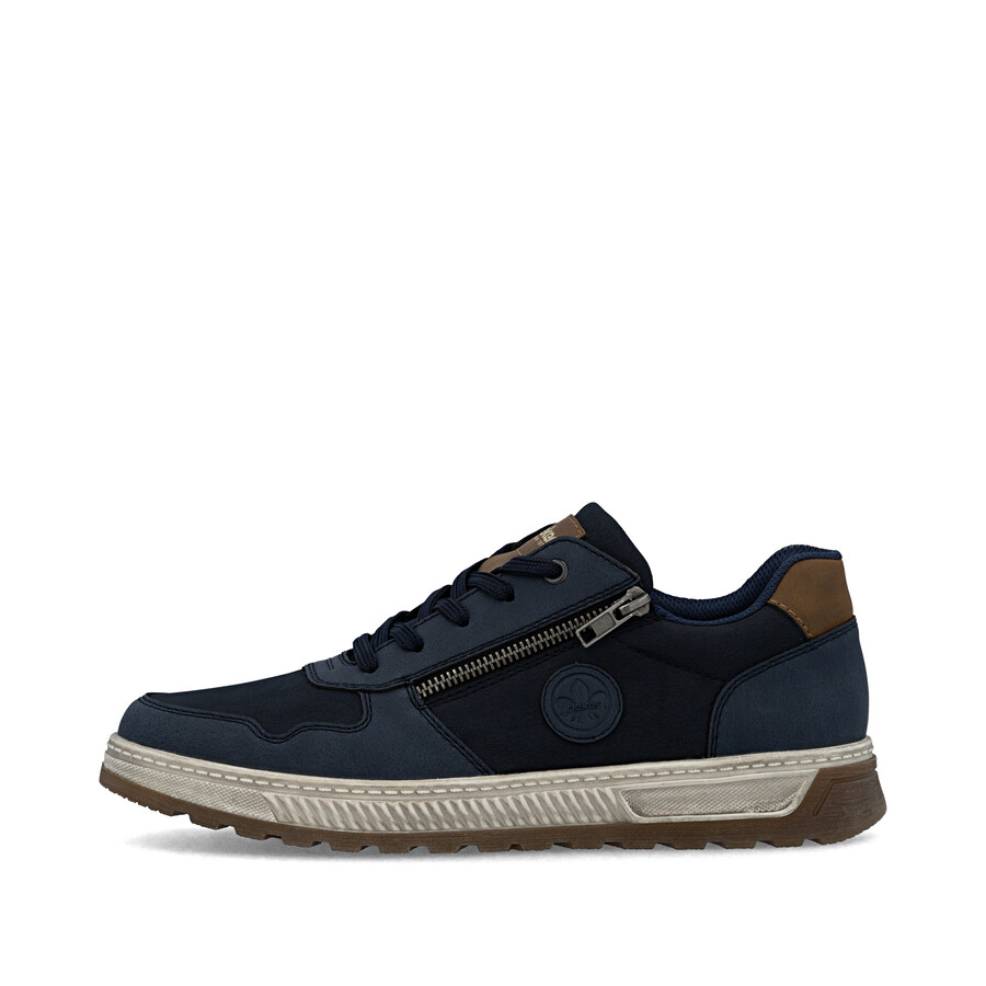 scarpe con cerniera blu da uomo rieker 37029-14