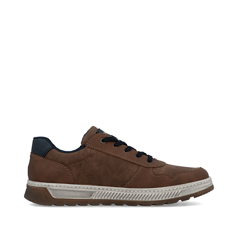 scarpe marroni con cerniera per uomo rieker 37029-24