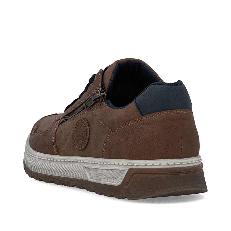 scarpe marroni con cerniera per uomo rieker 37029-24