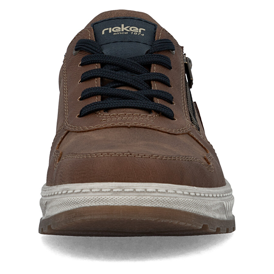 scarpe marroni con cerniera per uomo rieker 37029-24